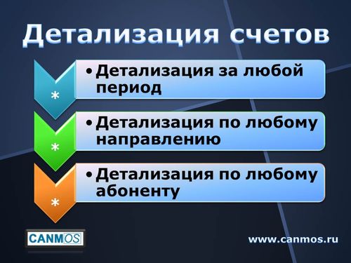 Мини-АТС. Детализация счетов